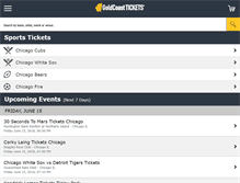 Tablet Screenshot of goldcoasttickets.com